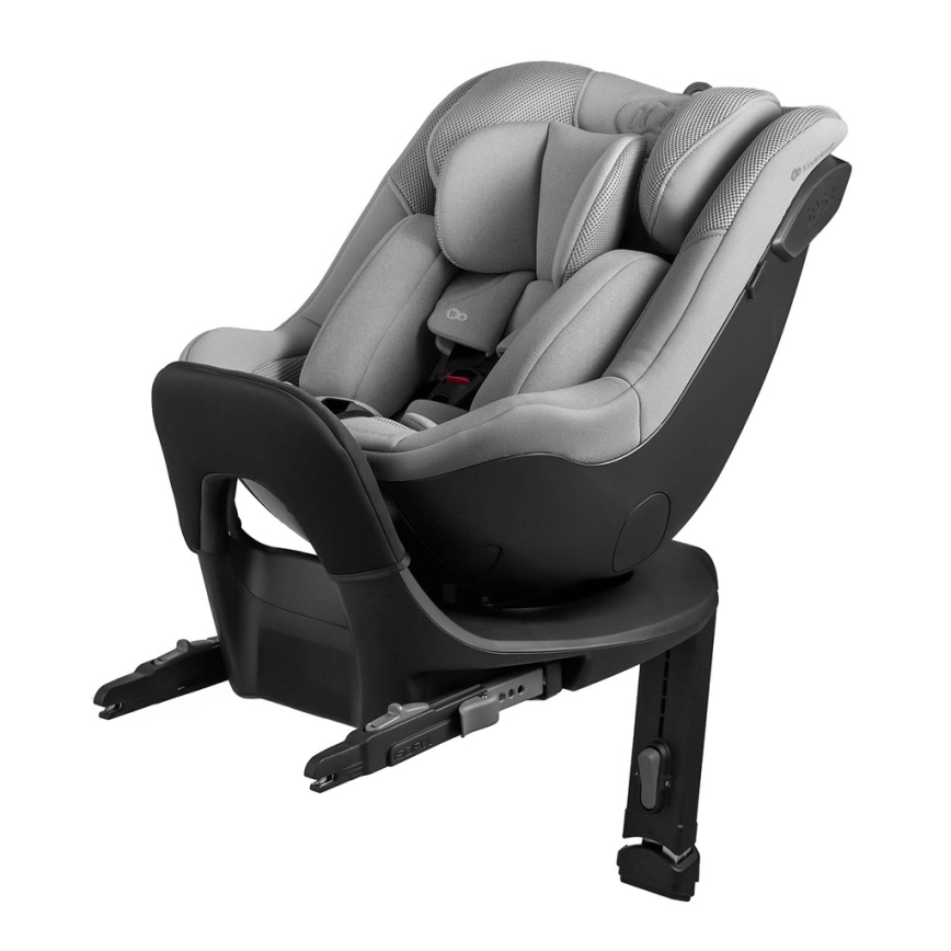 KINDERKRAFT - Bilbarnstol I-GUARD i-Size 40–105 cm med roterbar bas, grå