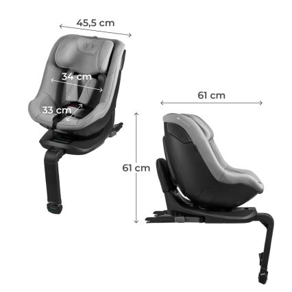 KINDERKRAFT - Bilbarnstol I-GUARD PRO i-Size 61-105 cm grå