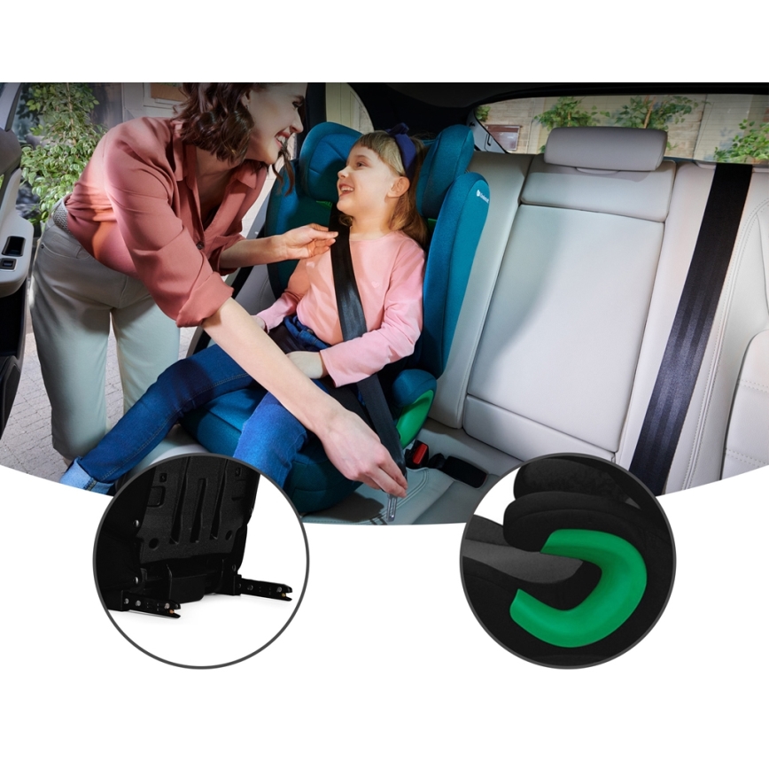 KINDERKRAFT - Bilbarnstol JUNIOR FIX 2 (100-150 cm) Graphite svart