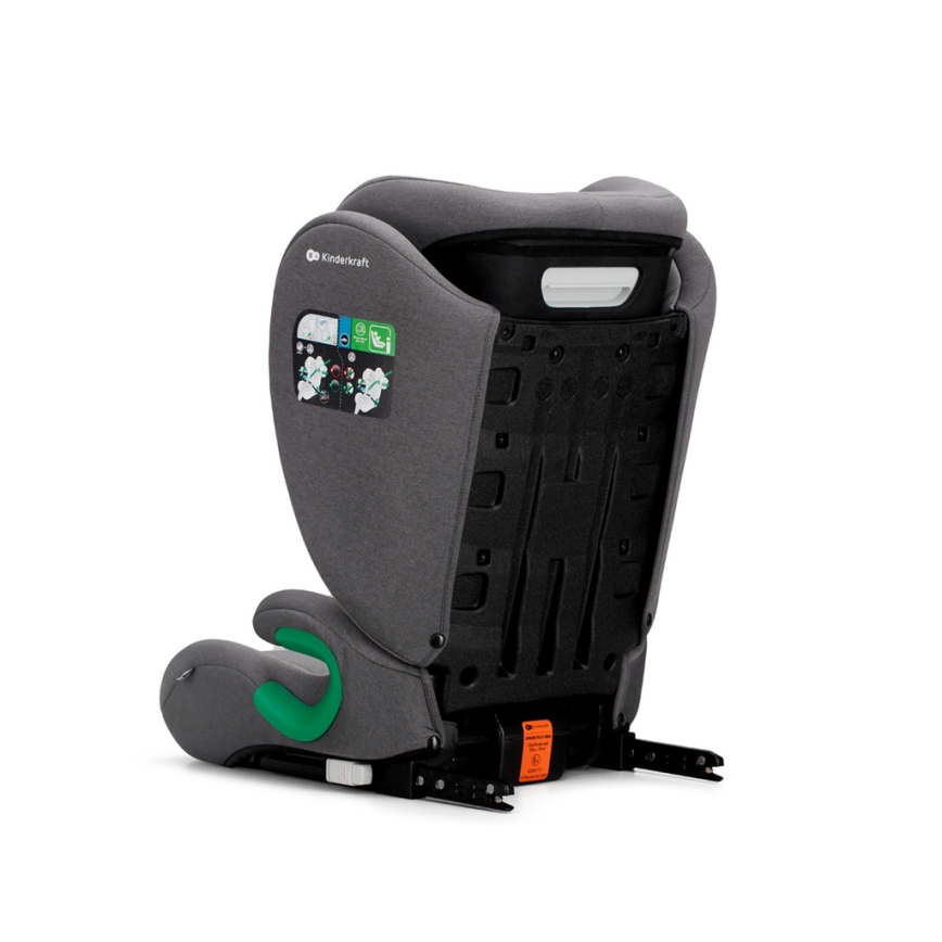 KINDERKRAFT - Bilbarnstol JUNIOR FIX 2 (100-150 cm) Raket grå