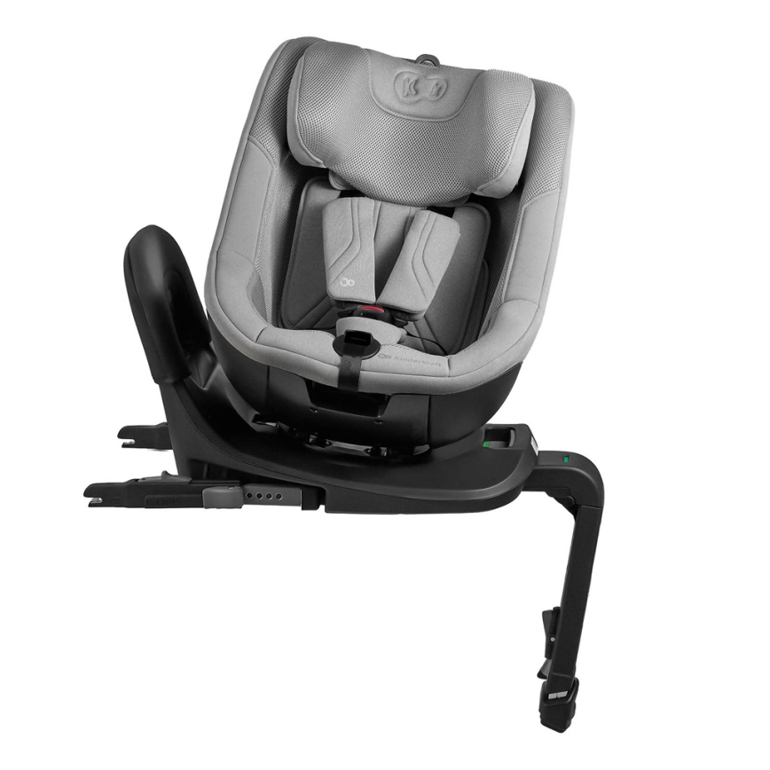 KINDERKRAFT - Bilbarnstol med roterbar bas I-GUARD PRO i-Size 61-105 cm grå