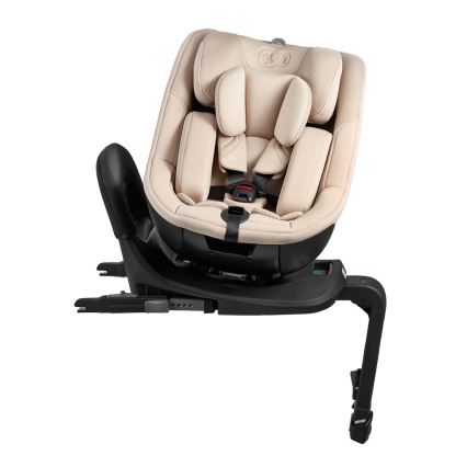 KINDERKRAFT - Bilbarnstol med vridbar bas I-GUARD i-Size 40-105 cm beige