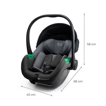 KINDERKRAFT - Bilbarnstol MINK PRO 2 40-87 cm (0-13 kg) grå