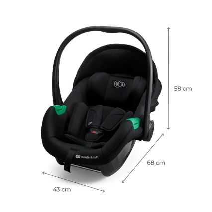 KINDERKRAFT - Bilbarnstol MINK PRO 2 40-87 cm (0-13 kg) svart