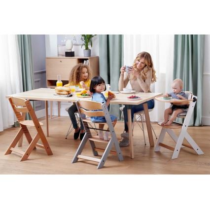 KINDERKRAFT - Children's dining chair ENOCK with cushions grå/vit