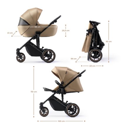 KINDERKRAFT - Combination stroller 2i1 PRIME 2 beige