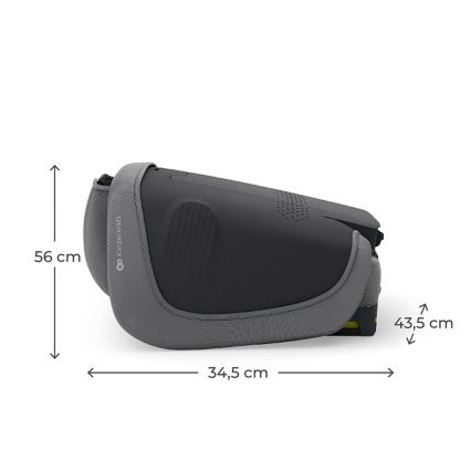 KINDERKRAFT - Hopfällbar bilbarnstol UNITY 2 i-Size 100-150 cm grå