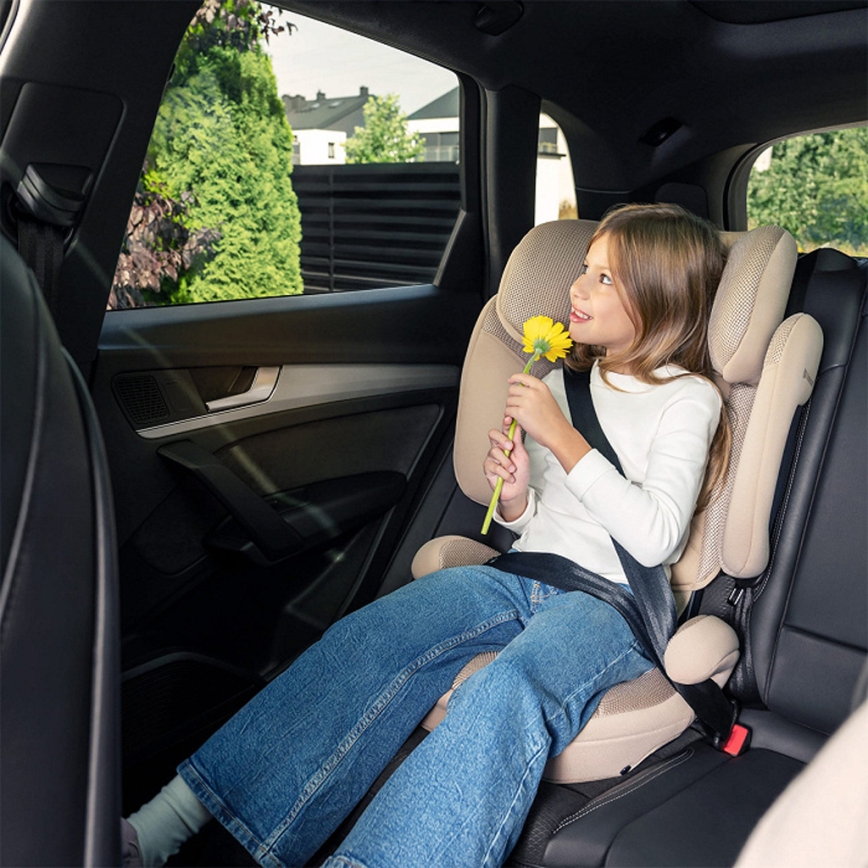 KINDERKRAFT - Hopfällbar bilbarnstol XPAND 2 PRO 100-150 cm beige