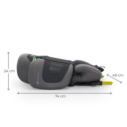 KINDERKRAFT - Hopfällbar bilbarnstol XPAND 2 PRO 100-150 cm grå