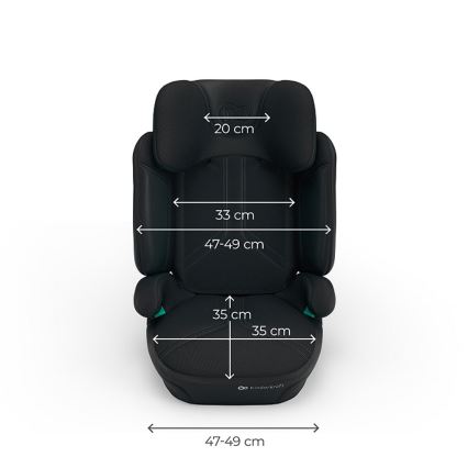 KINDERKRAFT - Hopfällbar bilbarnstol XPAND 2 PRO 100-150 cm svart
