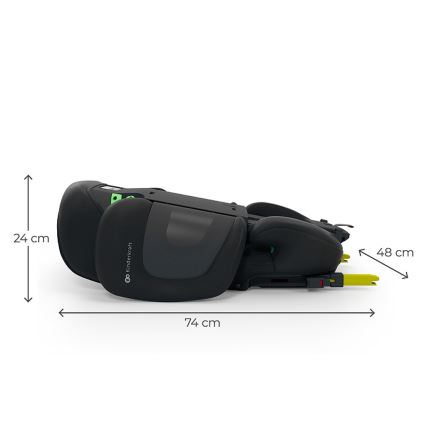 KINDERKRAFT - Hopfällbar bilbarnstol XPAND 2 PRO 100-150 cm svart