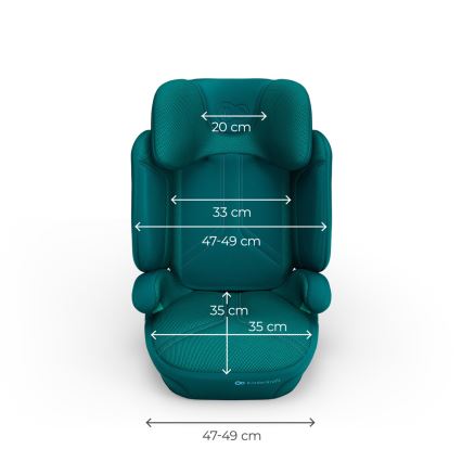 KINDERKRAFT - Hopfällbar bilbarnstol XPAND 2 PRO, 100–150 cm, turkos