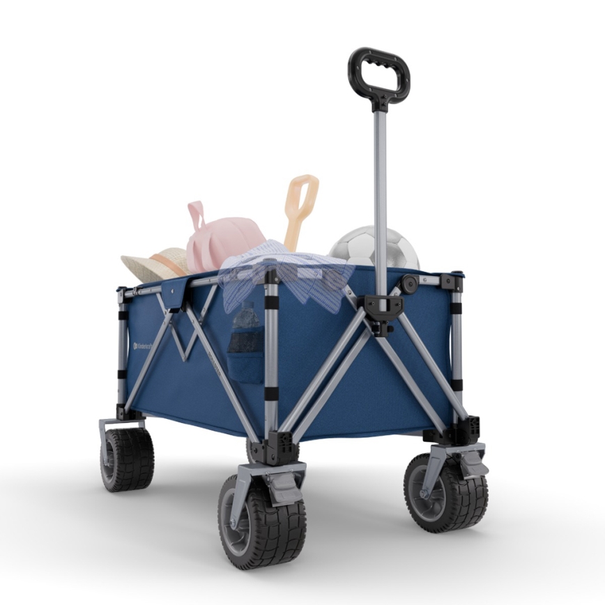 KINDERKRAFT - Hopfällbar transportvagn WAGON ROLLSTER blå