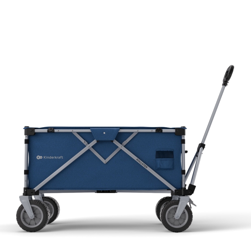 KINDERKRAFT - Hopfällbar transportvagn WAGON ROLLSTER blå