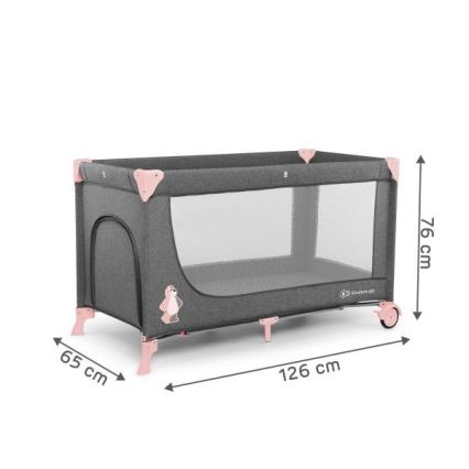 KINDERKRAFT - Resesäng JOY grårosa