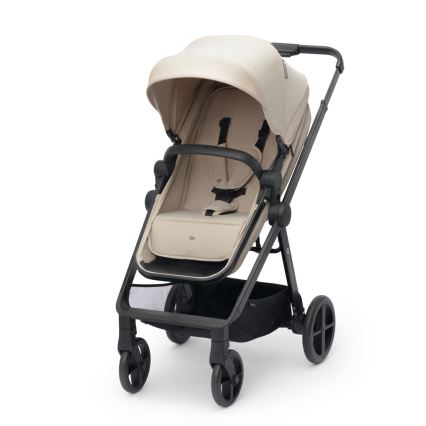 KINDERKRAFT - Kombinations barnvagn 04.01.2001 NEWLY Klassisk beige + bilstol MINK PRO med bas ISOFIX