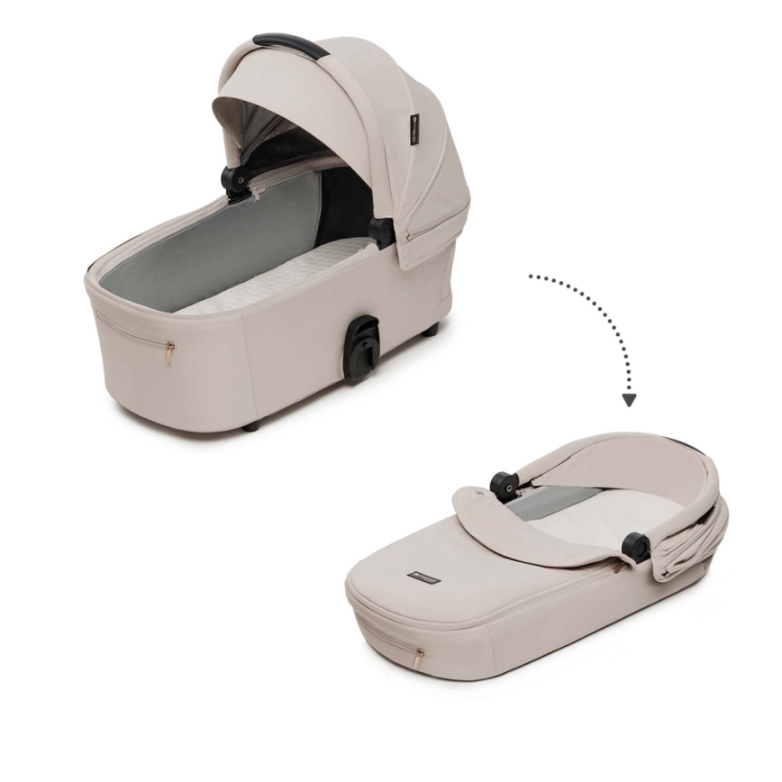 KINDERKRAFT - Kombinations barnvagn 2i1 NEA 2 beige