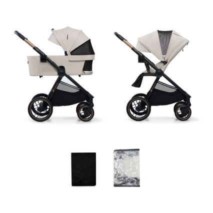 KINDERKRAFT - Kombinations barnvagn 2i1 NEA 2 beige