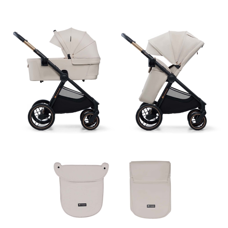 KINDERKRAFT - Kombinations barnvagn 2i1 NEA 2 beige