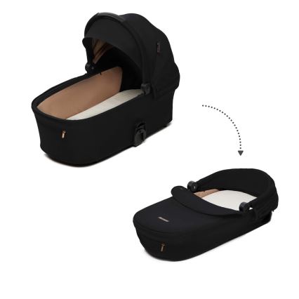 KINDERKRAFT - Kombinations barnvagn 2i1 NEA 2 Midnight svart