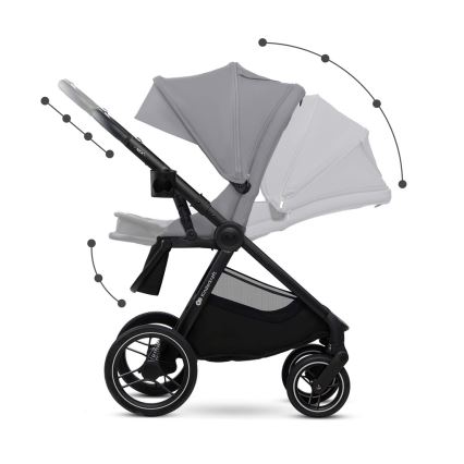 KINDERKRAFT - Kombinations barnvagn 2i1 NEA 2 Platinum grå