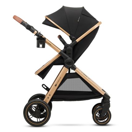 KINDERKRAFT - Kombinations barnvagn 3i1 ESME Pure svart + bilstol MINK PRO