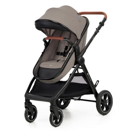 KINDERKRAFT - Kombinations barnvagn 3i1 ESME Sand beige + bilstol MINK PRO