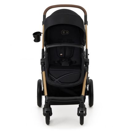 KINDERKRAFT - Kombinations barnvagn 3i1 MOOV 2 AIR Pure svart + bilstol MINK PRO