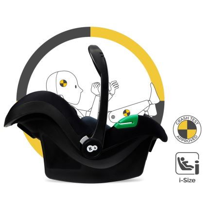 KINDERKRAFT - Kombinations barnvagn 3i1 MOOV 2 Moonlight grå + bilstol MINK PRO