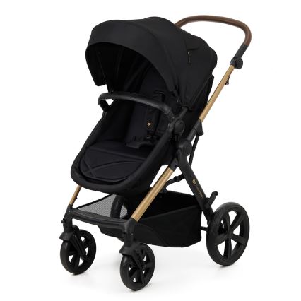 KINDERKRAFT - Kombinations barnvagn 3i1 MOOV 2 Pure svart + bilstol MINK PRO