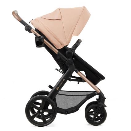 KINDERKRAFT - Kombinations barnvagn 3i1 MOOV 2 Sand beige + bilstol MINK PRO