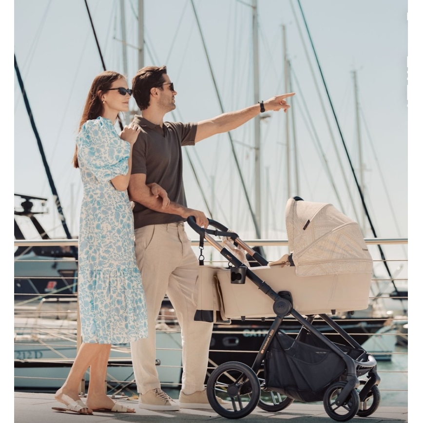 KINDERKRAFT - Kombinationsvagn 2-i-1 NEA 2 Dune Whisper Bizuu