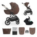 KINDERKRAFT - Kombinerad barnvagn 3-i-1 PRIME 3 Velvet Mocca