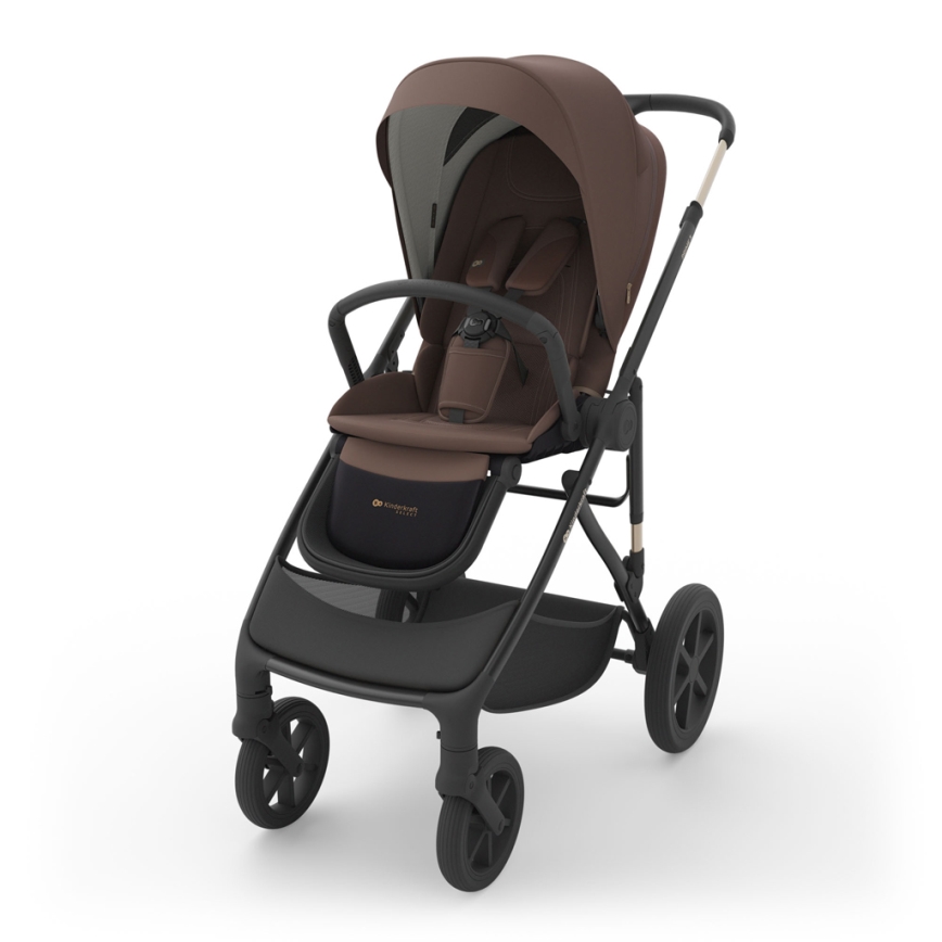 KINDERKRAFT - Kombinerad barnvagn 3-i-1 PRIME 3 Velvet Mocca