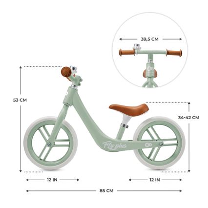 KINDERKRAFT - Springcykel FLY PLUS Fräsch mint