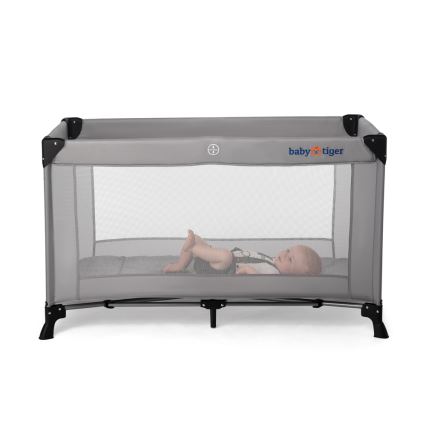 KINDERKRAFT - Resesäng Baby Tiger VIKI grå
