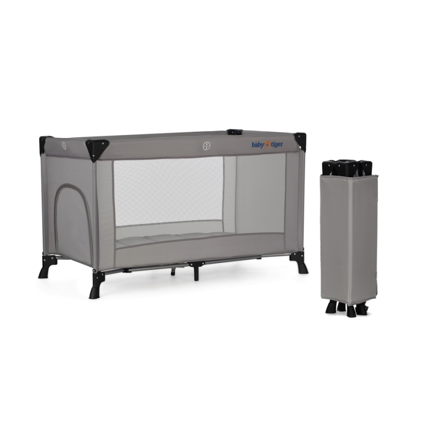 KINDERKRAFT - Resesäng Baby Tiger VIKI grå