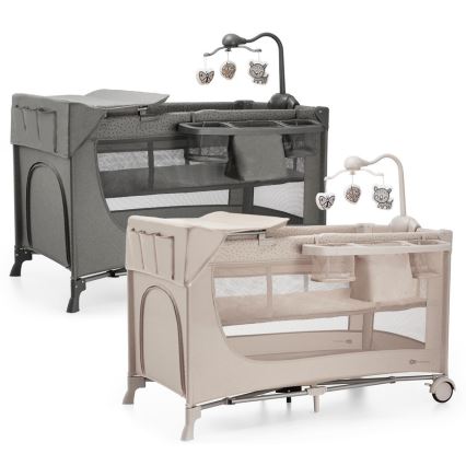 KINDERKRAFT - Resesäng JOY 2 med tillbehör beige