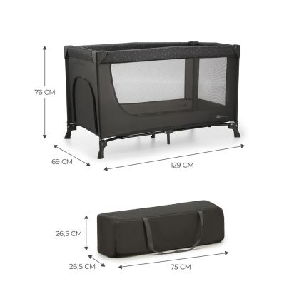 KINDERKRAFT - Resesäng JOY grå