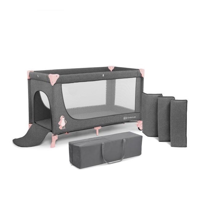 KINDERKRAFT - Resesäng JOY grårosa