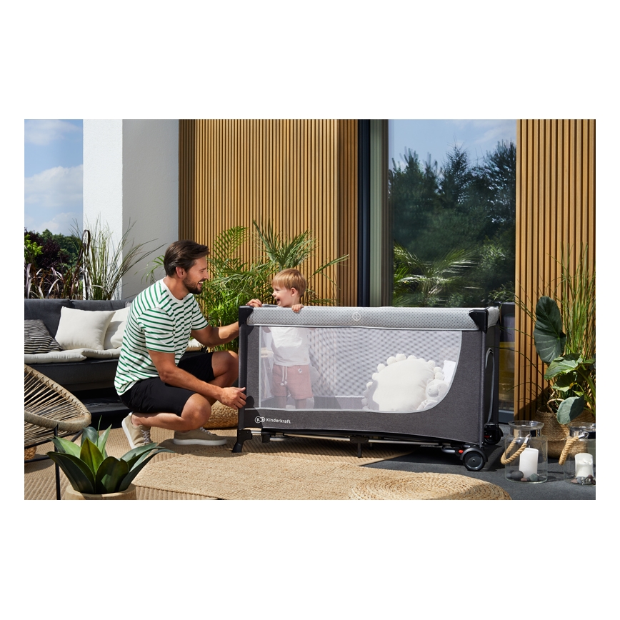 KINDERKRAFT - Resesäng LEODY grå