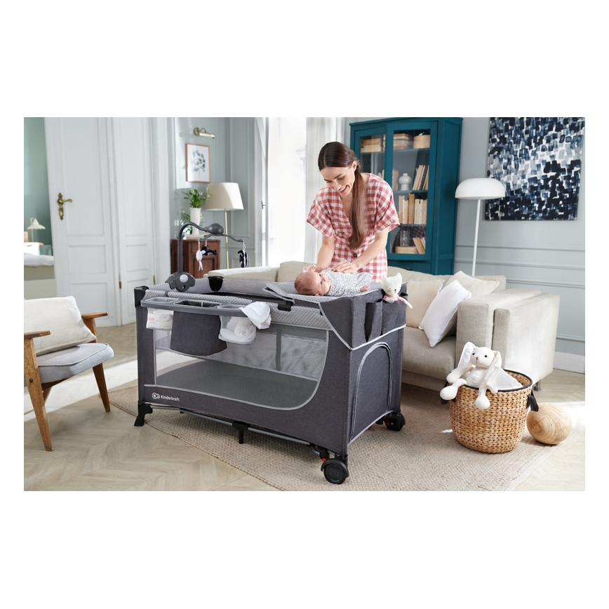 KINDERKRAFT - Resesäng LEODY grå