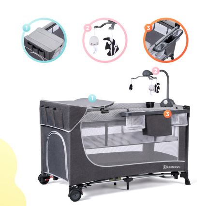 KINDERKRAFT - Resesäng LEODY grå