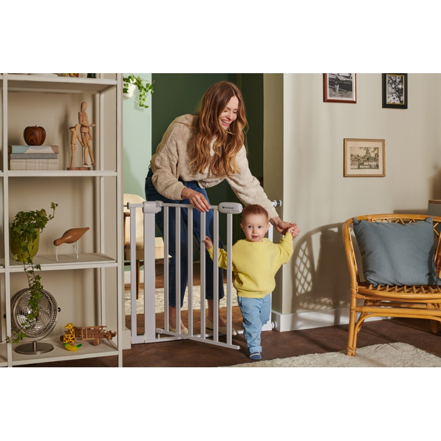 KINDERKRAFT - Säkerhetsbarriär LOCK&GO 75-103 cm vit