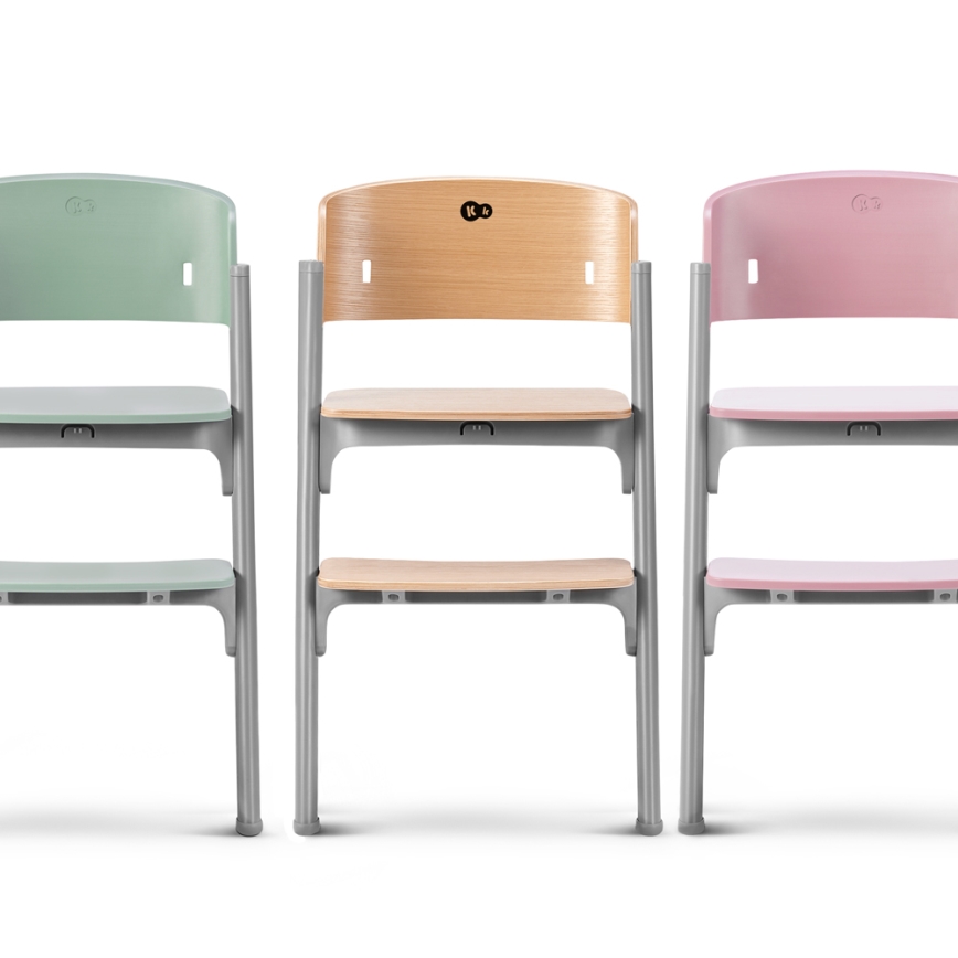 KINDERKRAFT SELECT - Barnmatstol 3 i 1 LIVY Premium Aster pink