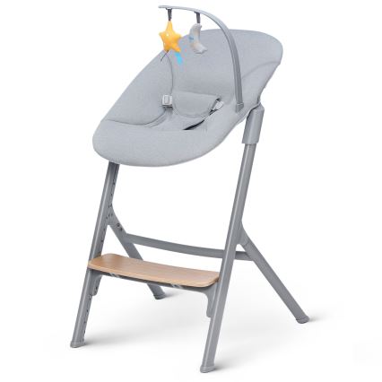 KINDERKRAFT SELECT - Barnmatstol 3 i 1 LIVY Premium ek + babysitter CALMEE