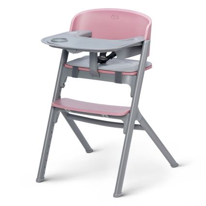 KINDERKRAFT SELECT - Barnmatstol 3-i-1 LIVY Premium Aster pink + babysitter CALMEE