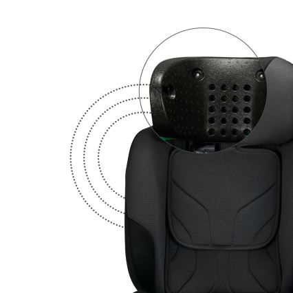 KINDERKRAFT SELECT - Bilbarnstol I-FIX (40-150 cm) Grafit/svart