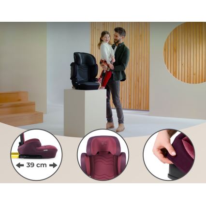 KINDERKRAFT SELECT - Bilbarnstol XPAND 2 i-Storlek (100-150 cm) Premium Cherry pearl