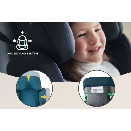KINDERKRAFT SELECT - Bilbarnstol XPAND 2 i-Storlek (100-150 cm) Premium Harbour blå